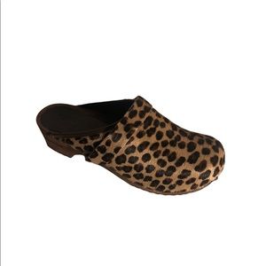 Sanita Danish Clogs Leopard Print Caroline size 41